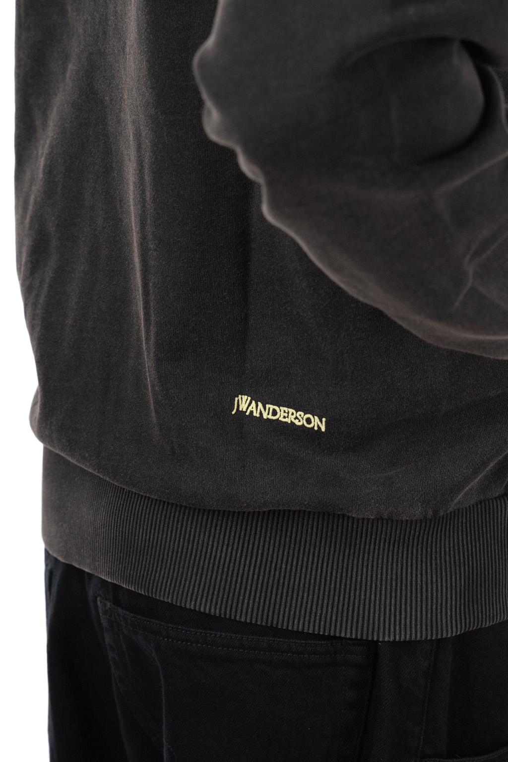 JW Anderson - Garment Dye V Neck Cardigan - Washed Black